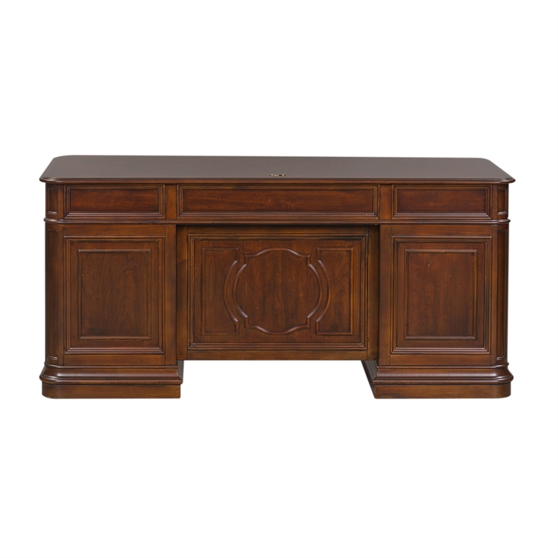 Brayton Manor Dark Brown Jr Executive Desk