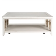 Liberty Furniture Dockside 3-Piece Solid Wood Coffee Table Set in White