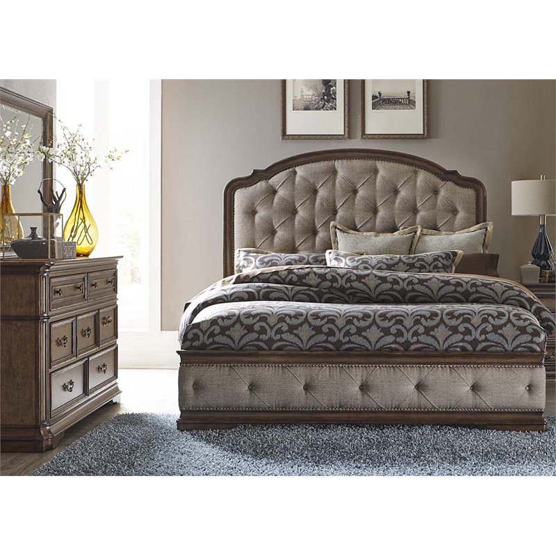 Liberty Furniture Amelia 3 Piece Upholstered King Bedroom ...