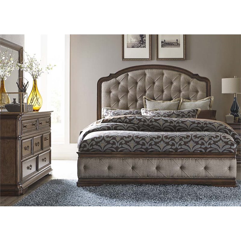 Upholstered King Bedroom Set Willenburg Linen King Upholstered Sleigh