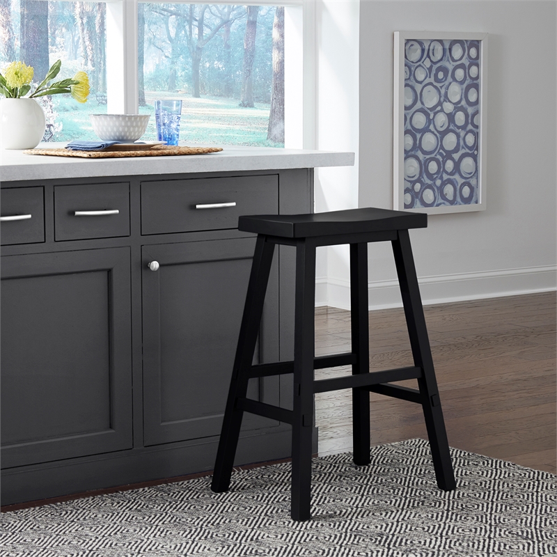 Liberty Furniture Creations 30 Inch Sawhorse Barstool - Black