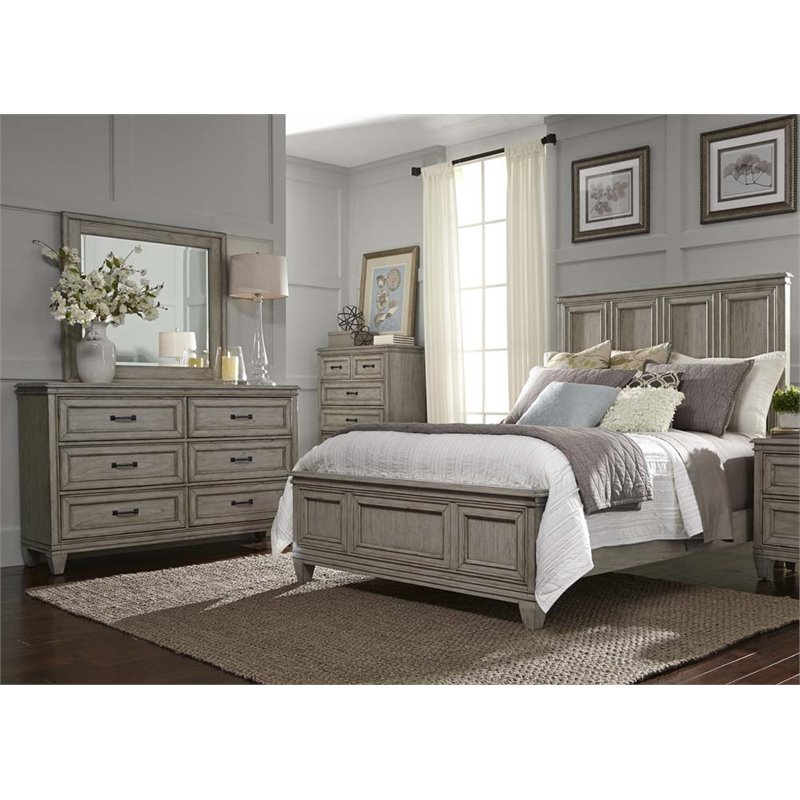 Liberty Furniture Grayton Grove 4 Piece King Panel Bedroom Set