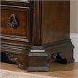 Arbor Place Dark Brown Queen Sleigh Bed - Dresser & Mirror - Chest