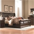 Arbor Place Dark Brown Queen Sleigh Bed - Dresser & Mirror - Chest - Night Stand