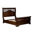 Arbor Place Dark Brown Queen Sleigh Bed - Dresser & Mirror - Chest - Night Stand