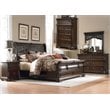 Arbor Place Dark Brown Queen Sleigh Bed - Dresser & Mirror - Chest - Night Stand