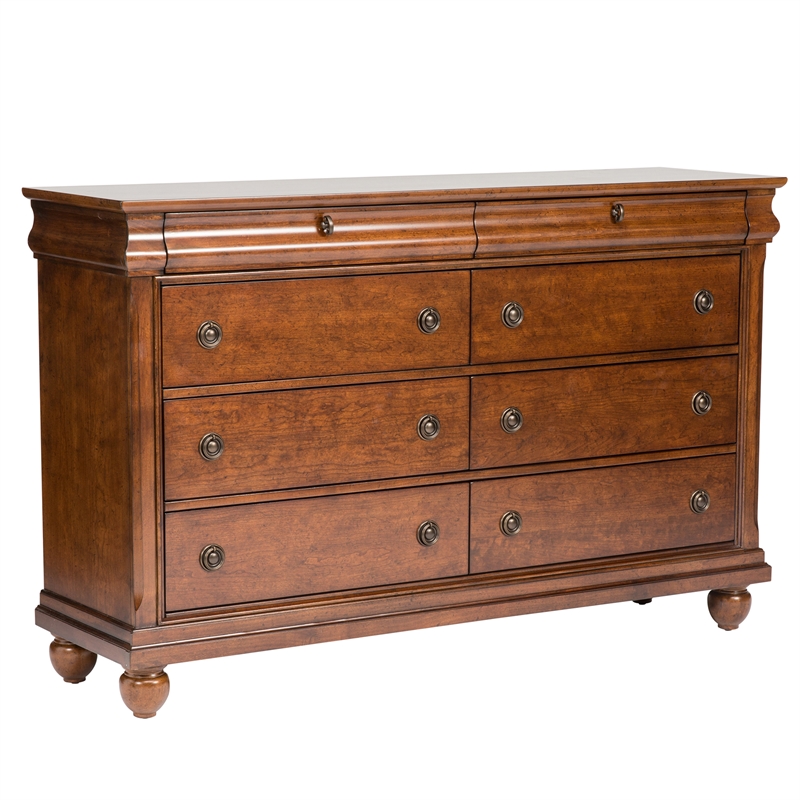 Rustic Traditions Cherry Dresser & Mirror