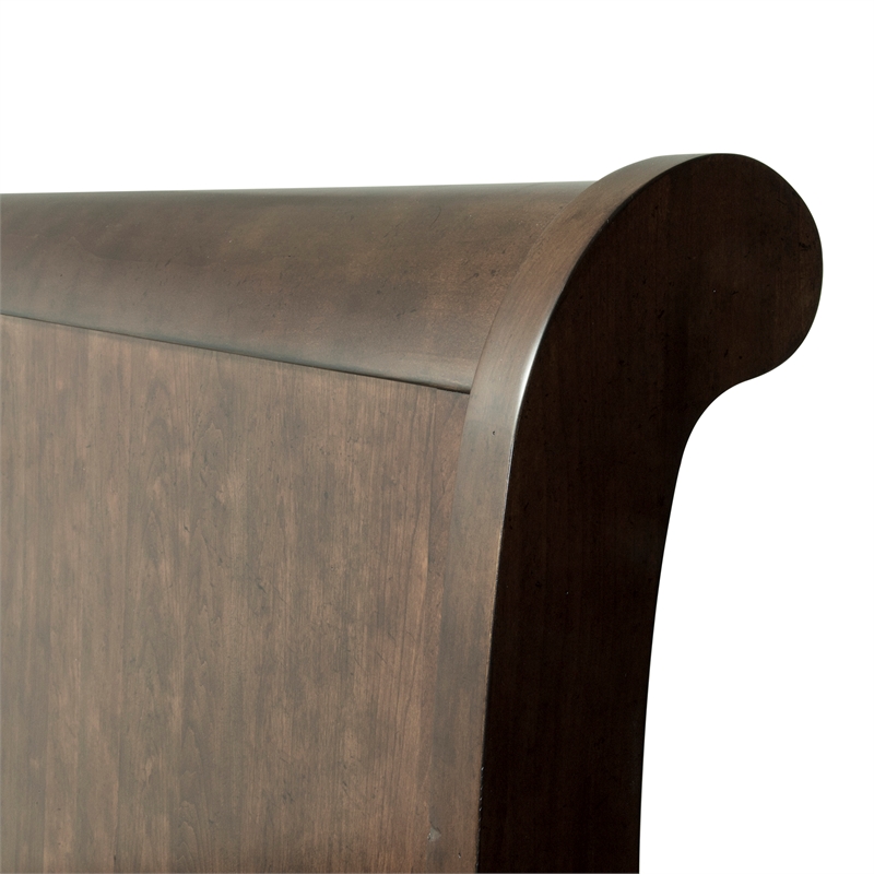 Rustic Traditions Cherry Queen Sleigh Bed