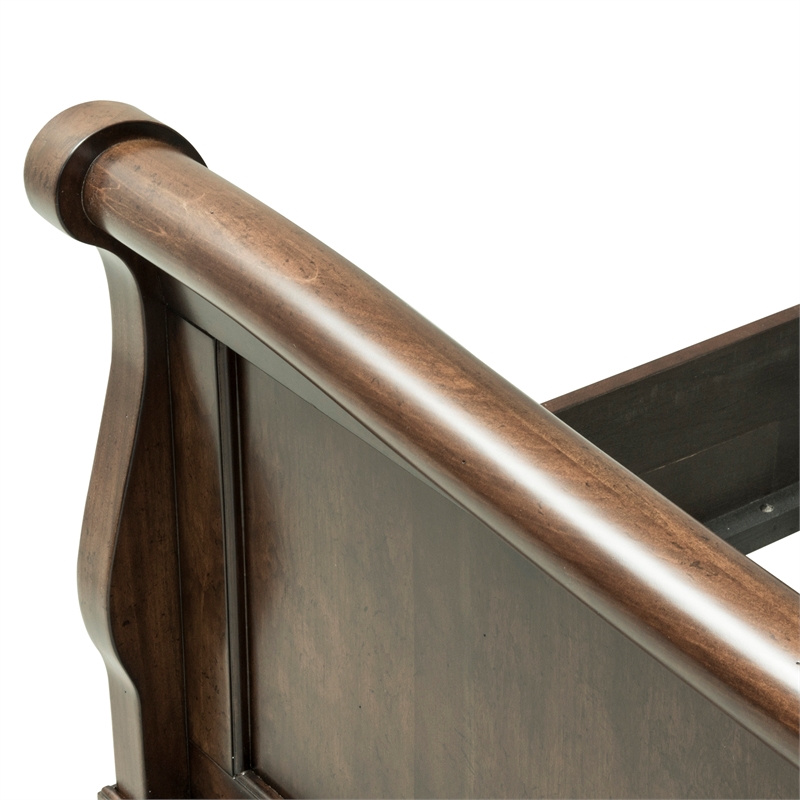 Rustic Traditions Cherry Queen Sleigh Bed
