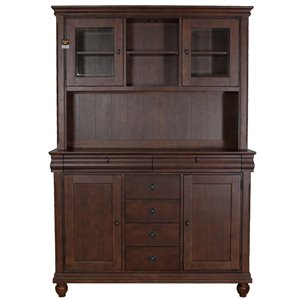 China Cabinets Cymax S Rustic Traditions Server In Cherry