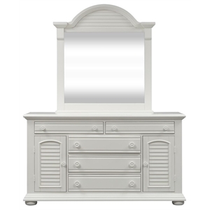 summer house 2 door 5 drawer dresser in oyster white