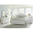 Summer House I White King Panel Bed - Dresser & Mirror - Night Stand