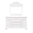 Summer House I White Queen Panel Bed - Dresser & Mirror - Chest - Night Stand