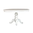 Summer House White 5 Piece Pedestal Table Set