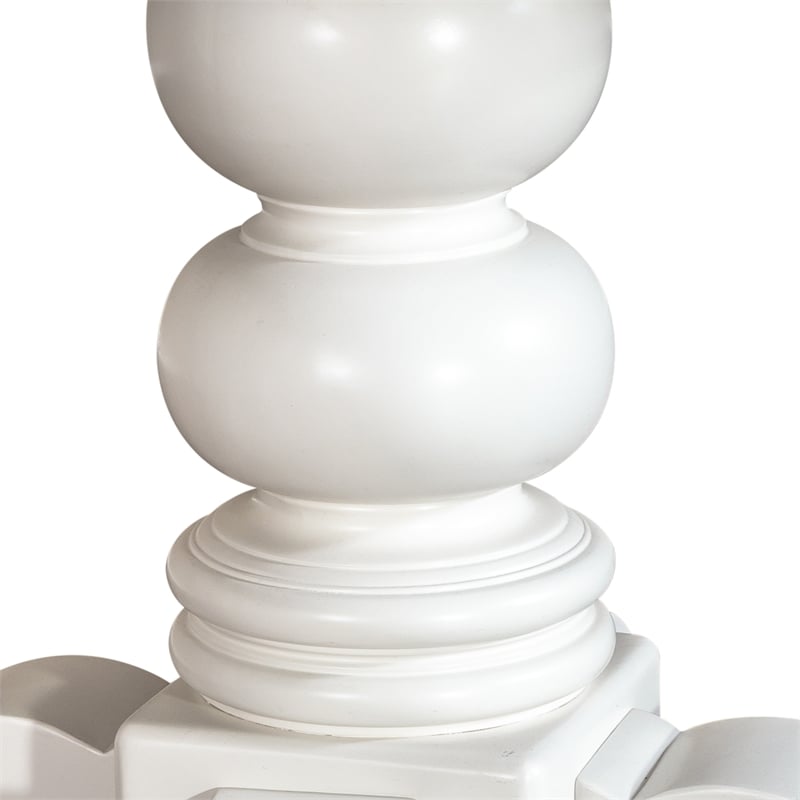 Summer House White 5 Piece Pedestal Table Set