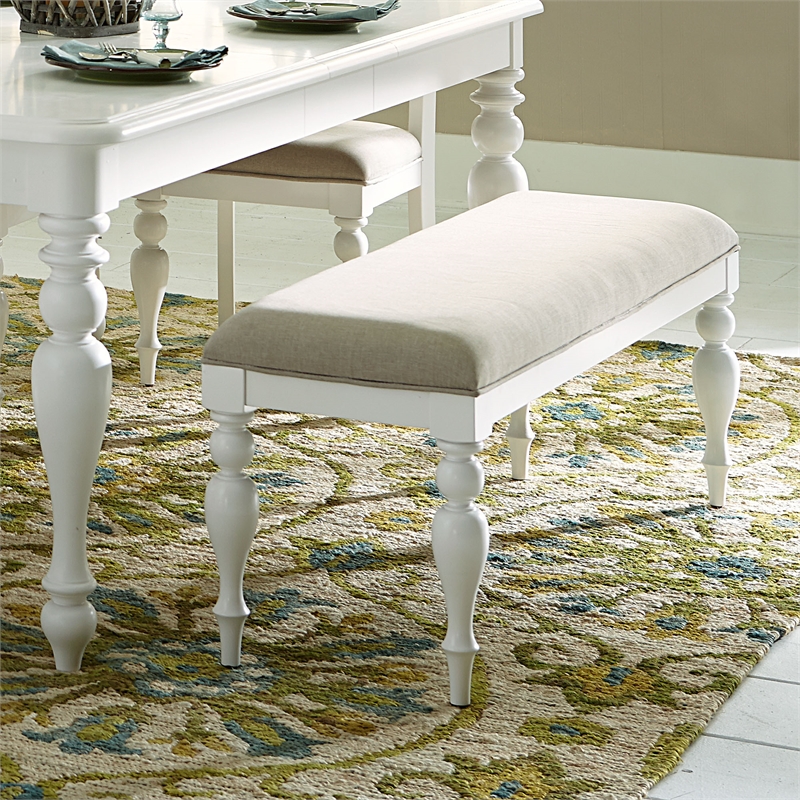 Summer House White 6 Piece Rectangular Table Set