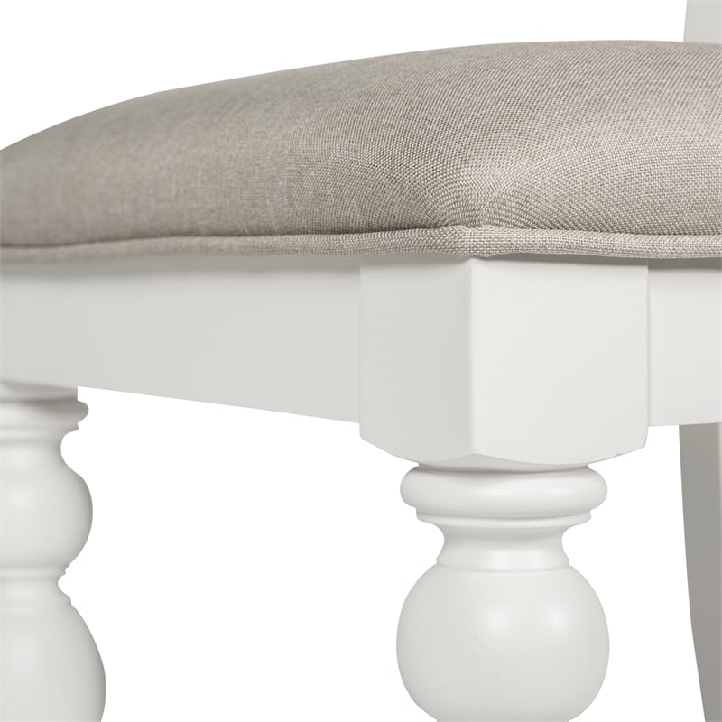 Summer House White 7 Piece Rectangular Table Set