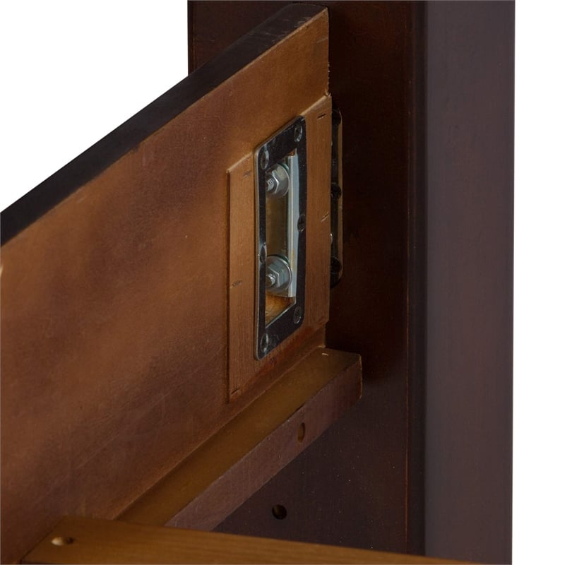 Messina Estates Dark Brown King Poster Bed