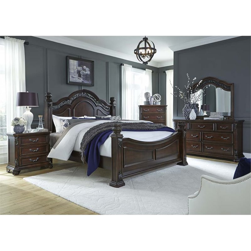 Liberty Furniture Messina Estates 5 Piece Queen Poster Bedroom Set Liberty Furniture Messina Estates 5 Piece Queen Poster Bedroom Set 737 Br Qpsdmcn