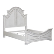 Magnolia Manor White Queen Panel Bed