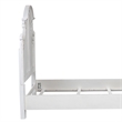 Magnolia Manor White Queen Panel Bed