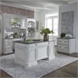 Magnolia Manor White Bunching Bookcase