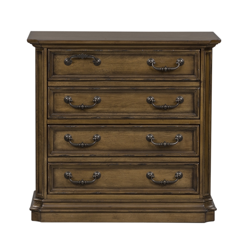 Liberty Furniture Amelia Solid Wood Lateral File in Antique Toffee