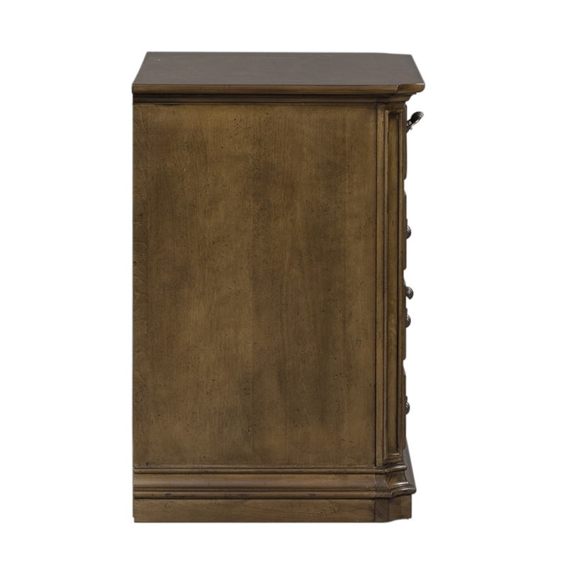 Liberty Furniture Amelia Solid Wood Lateral File in Antique Toffee