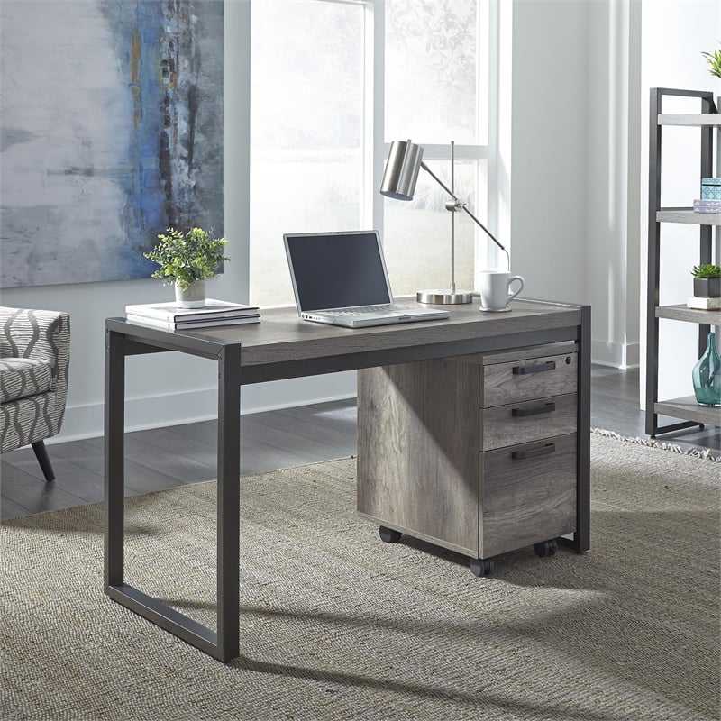 Tanners Creek Medium Gray Writing Desk