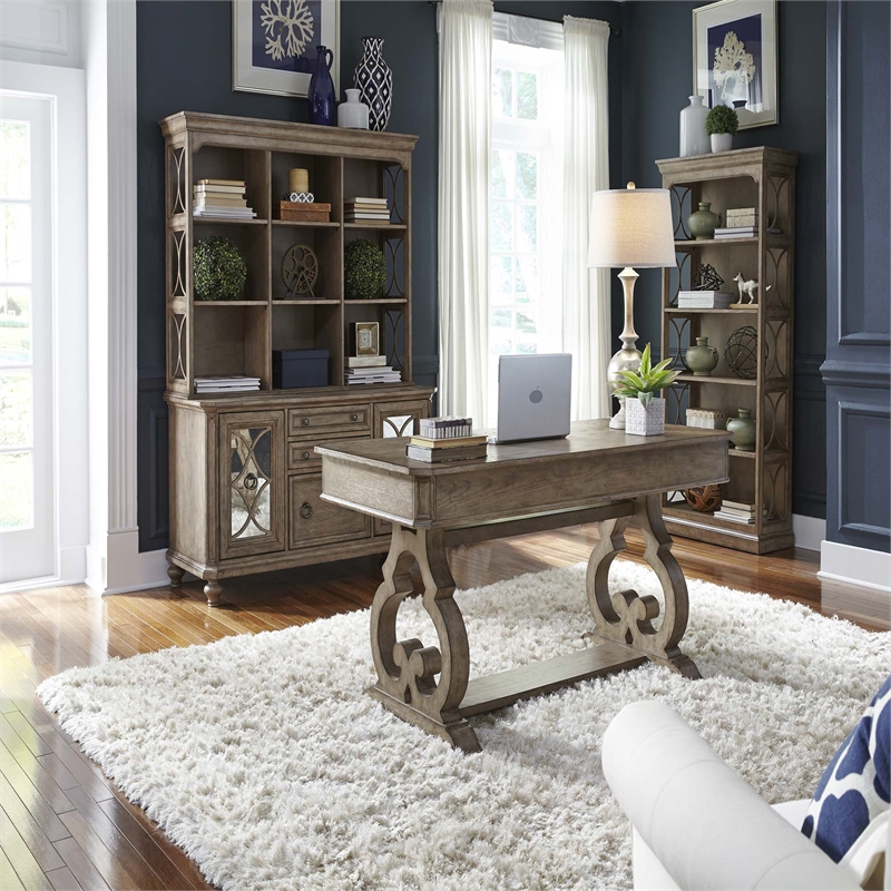Liberty Furniture Simply Elegant, Elegant Writing Desk With Drawer And Shelf