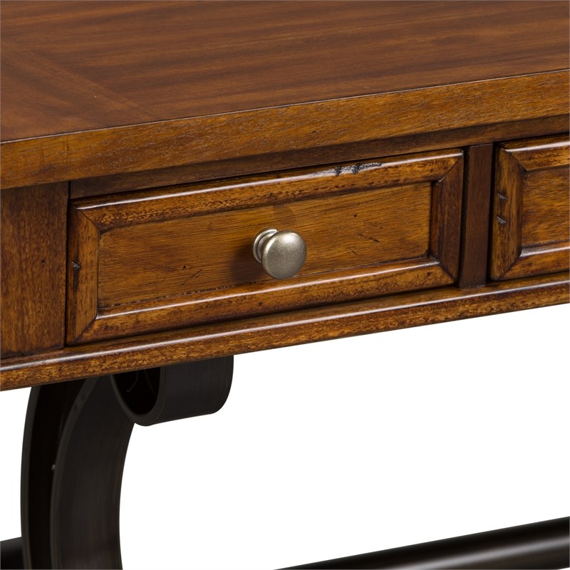 Arlington House Medium Brown Wood Writing Desk