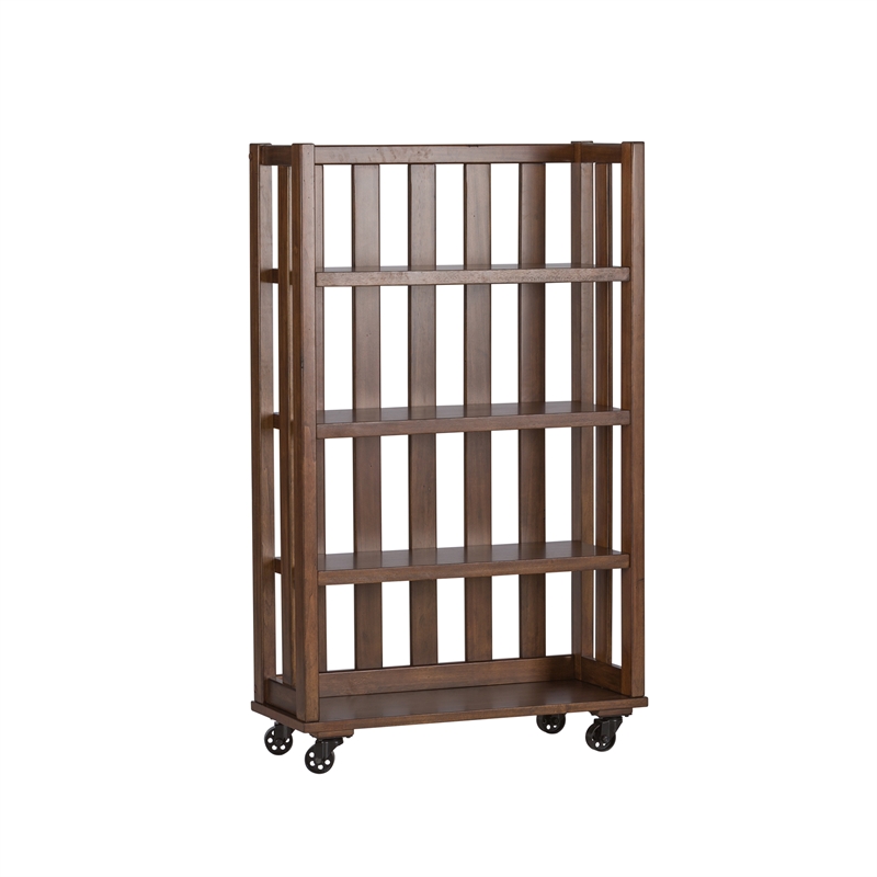 Arlington House Medium Brown Open Bookcase