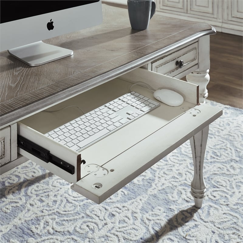 Magnolia Manor White Writing Desk
