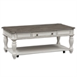 Magnolia Manor White Rectangular Cocktail Table