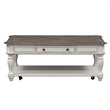 Magnolia Manor White Rectangular Cocktail Table