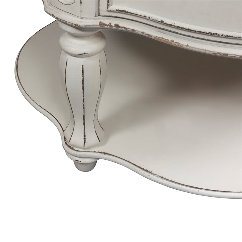 Magnolia Manor White Round Cocktail Table