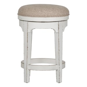 Liberty Furniture Magnolia Manor White Console Swivel Stool