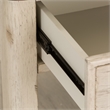 Farmhouse Reimagined White End Table with Basket