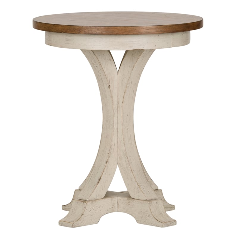 Liberty Furniture Farmhouse Reimagined Round Chair Side Table | Cymax