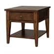 Lake House Dark Brown Wood End Table