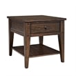 Lake House Dark Brown Wood End Table