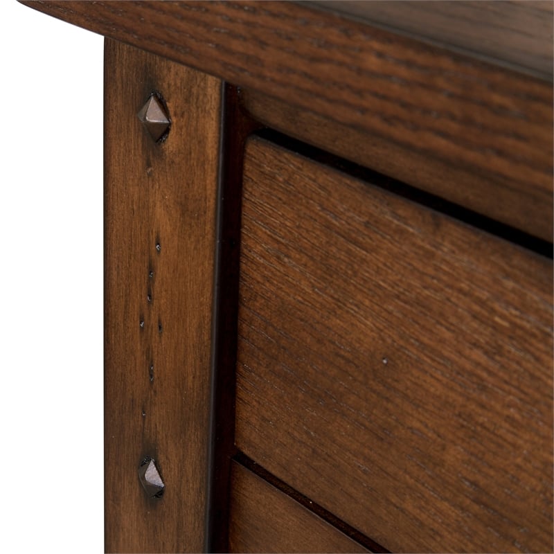 Lake House Dark Brown Chair Side Table