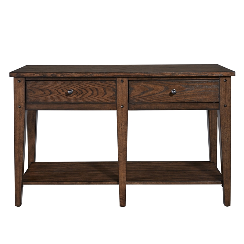 Lake House Dark Brown Sofa Table