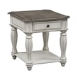 Magnolia Manor White End Table