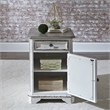 Magnolia Manor White Chair Side Table