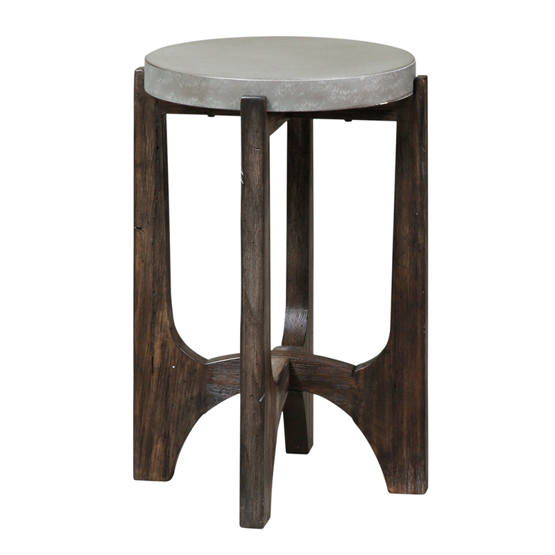Cascade Dark Brown Chair Side Table