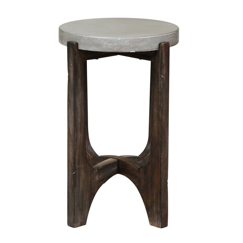 Cascade Dark Brown Chair Side Table