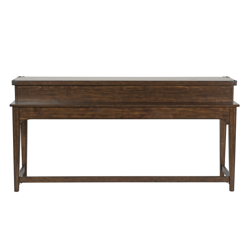Aspen Skies Medium Brown Console Bar Table