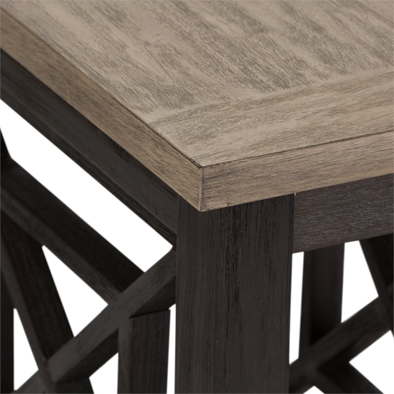 Liberty Furniture Heatherbrook Brown Chair Side Table