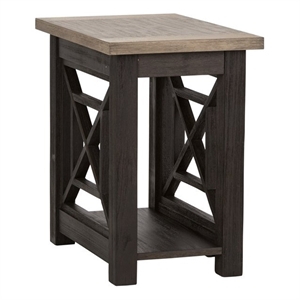 Liberty Furniture Heatherbrook Brown Chair Side Table